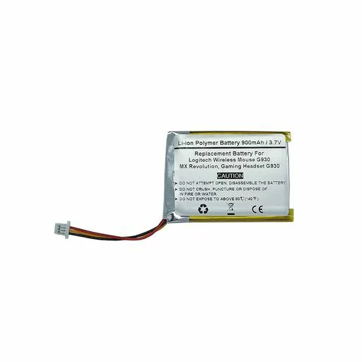 マウス 900mAh 3.7V交換用バッテリー ワイヤレスマウスG930、MXレボリューション、ヘッドセットG930、ゲーミングヘッドセットG930、F540、981-000257、533-000018、F12440097、L-LY11