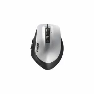 iBUFFALO BUFFALO バッファロー 無線 レーザー プレミアムフィットマウス Mサイズ シルバー(BSMLW500MSV)