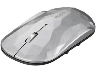 バッファロー BUFFALO 薄型 5ボタン 無線 BlueLEDマウス ジオメトリー シルバー BSMBW530GSV 1個 ▼417-0702