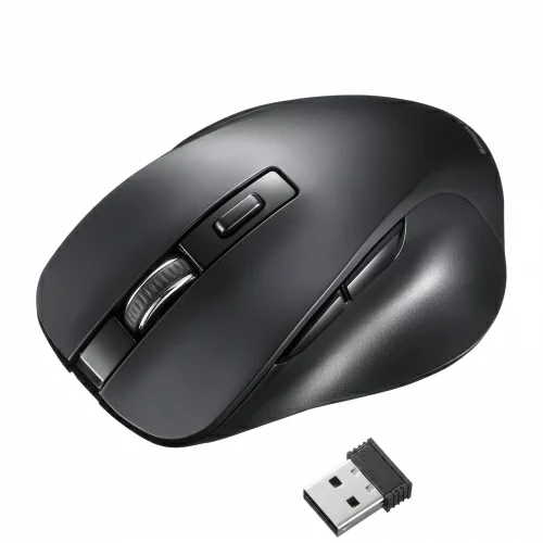 サンワサプライ 【即納】サンワサプライ ワイヤレスブルーLEDマウス（5ボタン）