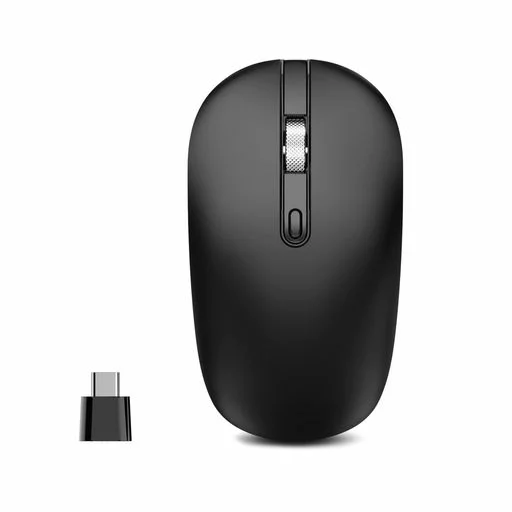 マウス 無線マウスusb-cノートパソコン/MacBook用マウス瞬時接続静音3段階DPI切替PC/コンピューター対応TELEC認証取得済み-炭黒色