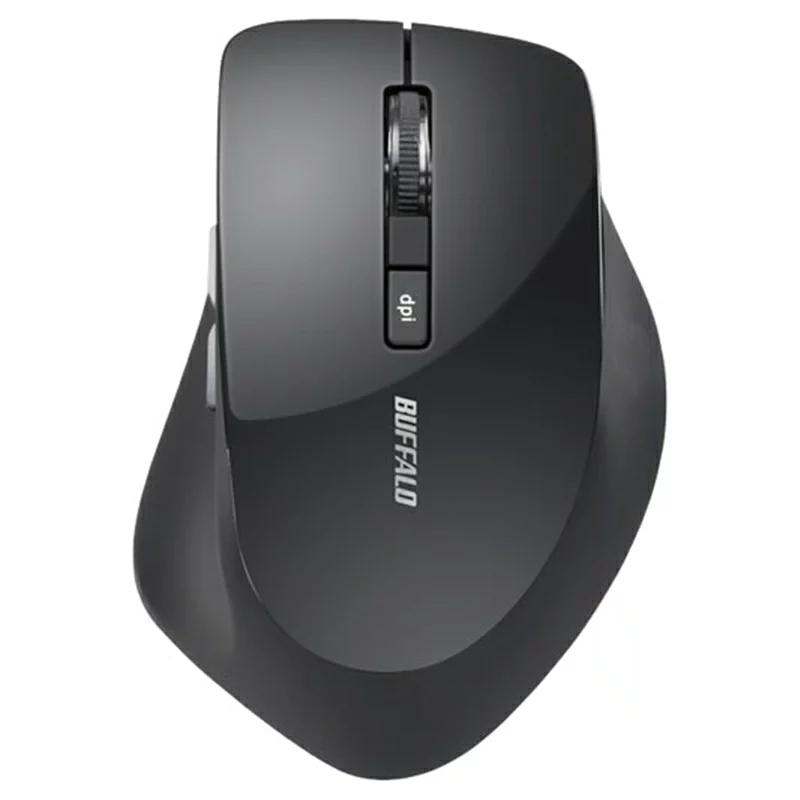 バッファロー 【未使用】【中古】BSMBW320BK(ブラック) ワイヤレスBlueLEDマウス 2.4GHz接続 5ボタン