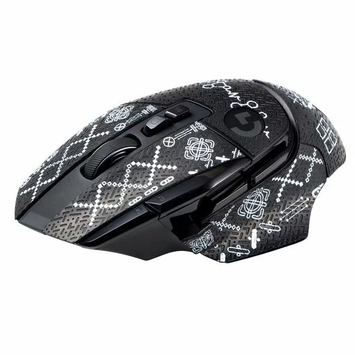 immoenuc マウスグリップ テープ 適用 G502 X & G502 X Plus & G502 X Lightspeed ワイヤレスマウス アンチスリップテープ PVC素材カラーシール肌の汗吸収・滑り止め(ブラックカラー)