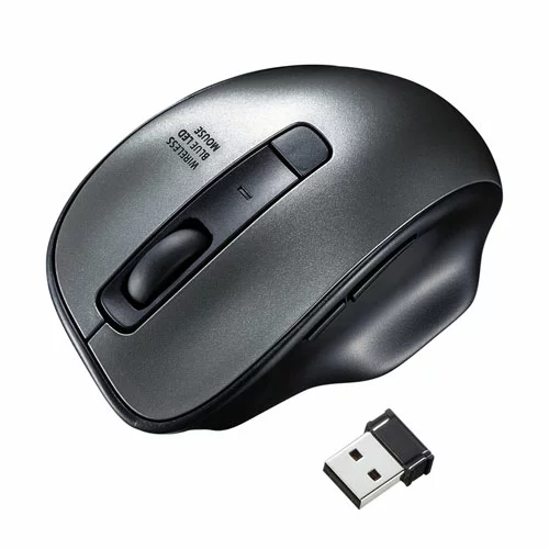 サンワサプライ ワイヤレスブルーLEDマウス ASNMA-WBL134GM|パソコン パソコン周辺機器 マウス【代引き決済不可】【日時指定不可】