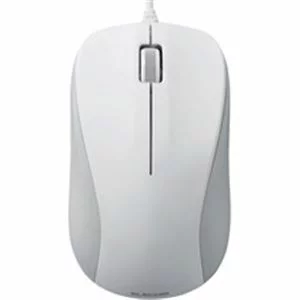 マウス 【送料無料】レーザーマウス／USB／3ボタン／ホワイト／RoHS指令準拠