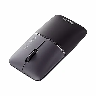 SANWA SUPPLY サンワサプライ 静音BluetoothブルーLEDマウス 薄型 SLIMO(充電式・ブラック) MA-BBS310BK