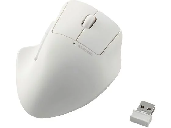 エレコム 【お取り寄せ】エレコム 無線抗菌静音マウス(SHELLPHA)チルト機能付5ボタン ホワイト マウス キーボード 入力機器 パソコン 家電
