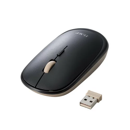 ELECOM 2025年 12月 クリスマス スマホ pc 情報 周辺 機器 パーツ ケース スタンド アクセサリー 部品 マウス パット WEB デジタル関連 | エレコム ILMF 2.4GHz無線 薄型マウス ブラック M-TM10DBBK-IL