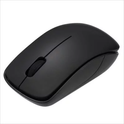 マウス 無線マウス 3ボタン BlueLEDセンサー 静音 軽量 50g ブラック