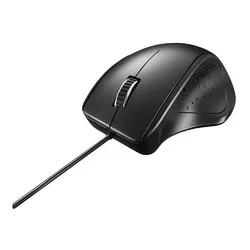 BUFFALO バッファロー 有線 レーザー 5ボタンマウス ブラック(BSMLU300BK)