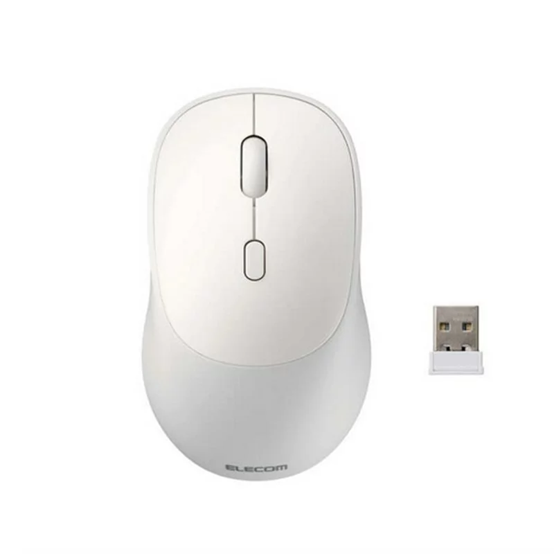 ELECOM エレコム マウス Bluetooth 無線 2.4GHz両対応 静音 ワイヤレスマウス 4ボタン Mサイズ Windows Mac iPad 対応 OSMOD（ホワイト） M-MY20MBSWH