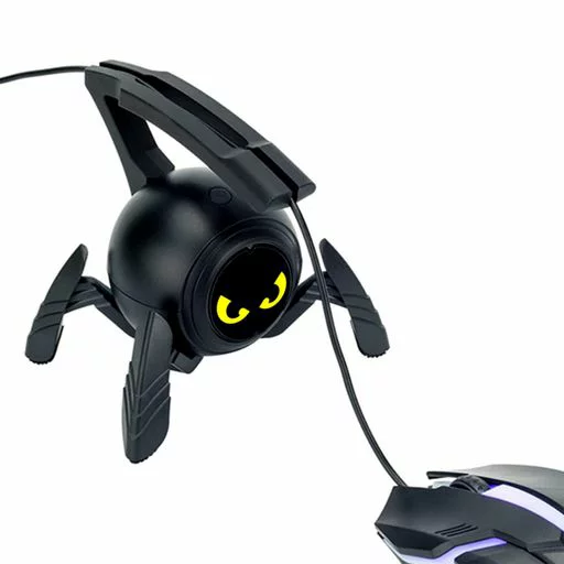 マウス KIWIFOTOSマウスバンジーコードホルダーマウスケーブルホルダー取り出し可能な柔軟なアーム付き有線マウス適用ゲームマウスバンジー安定感アップ快適ブラック