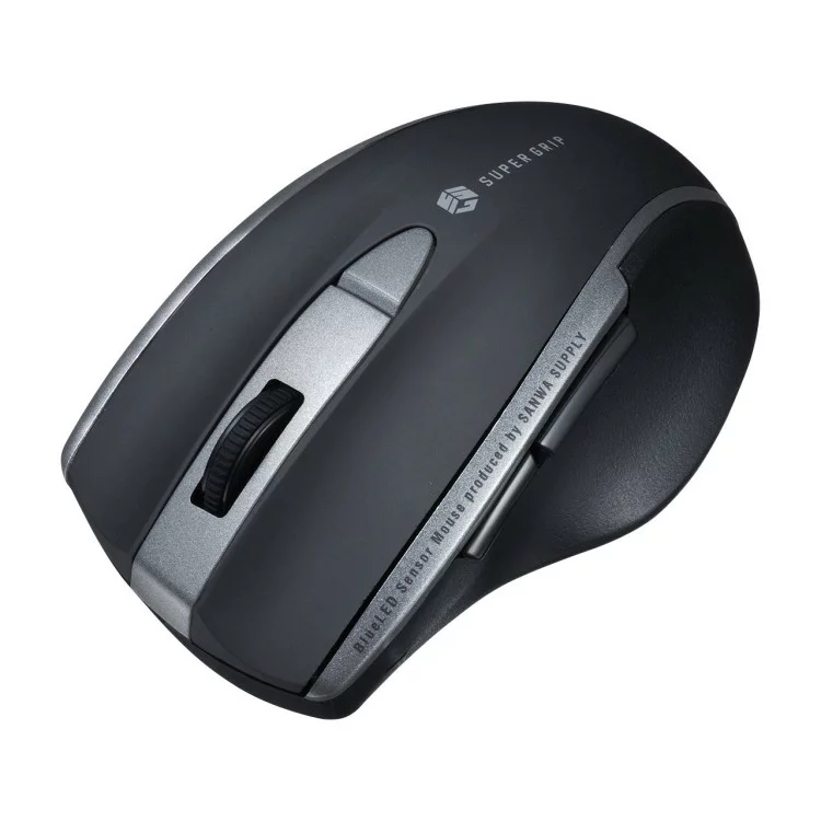 マウス 静音BluetoothブルーLEDマウス（5ボタン）[SAN]