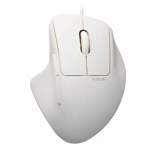 エレコム 有線接続Mサイズマウス SHELLPHA チルト機能付き7ボタン ホワイト ASNM-SH30UBSKWH|パソコン パソコン周辺機器 マウス