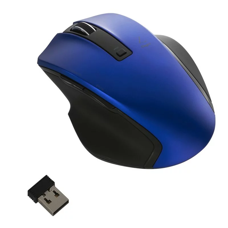 ナカバヤシ MUS-RKF129BL BlueLED 無線マウス Z 5ボタン Mサイズ 2.4GHz ブルー(MUS-RKF129)