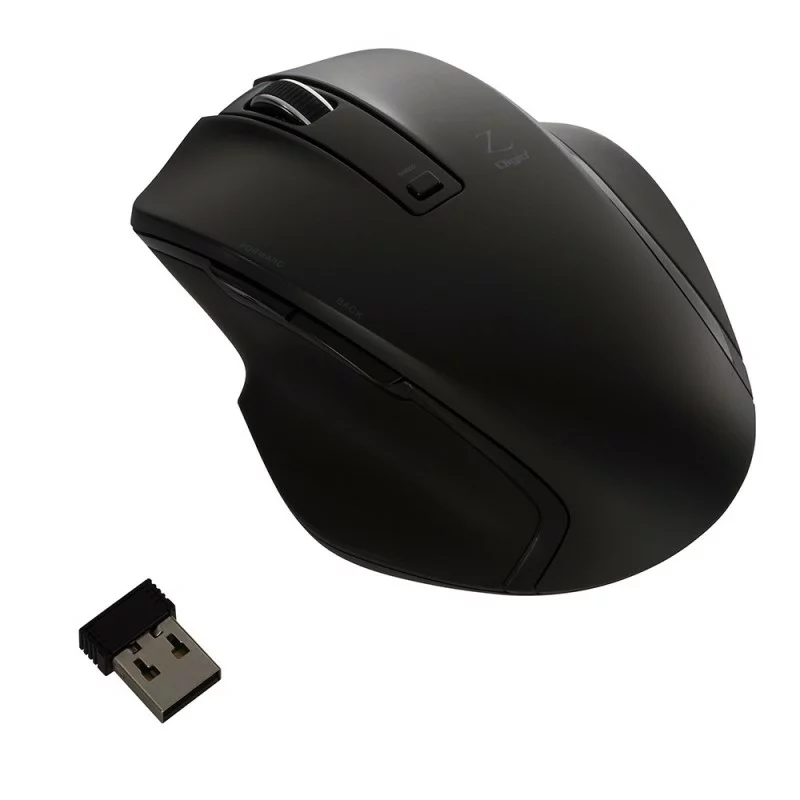 ナカバヤシ MUS-RKF129BK BlueLED 無線マウス Z 5ボタン Mサイズ 2.4GHz ブラック(MUS-RKF129)