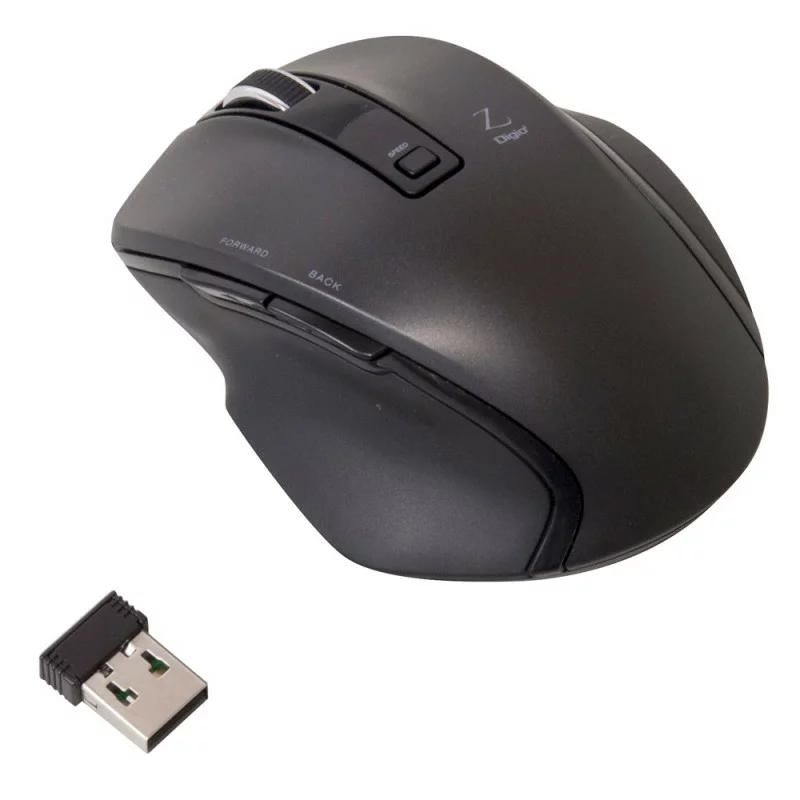 ナカバヤシ MUSRKF119BK マウス Digio2 Zシリーズ ブラック MUS-RKF119BK BlueLED /無線(ワイヤレス) /5ボタン /USB