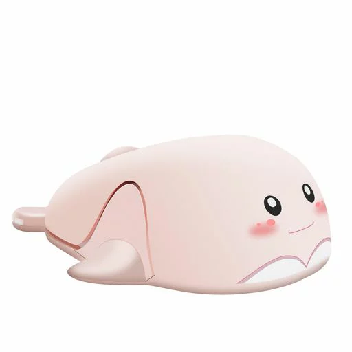 SUPER MALL SUPERMALLワイヤレスマウス2.4GHz電池式鯨の形かわいい動物デザイン静音マウス無線軽量女性用子供用キャラクターマウス3段階DPI切替人体工学省エネPC/ノートパソコン/コンピューター/Macbook…