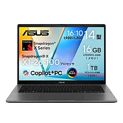 ASUS (エイスース) ノートパソコン Vivobook S14 マットグレー S3407QA-PU161GR [Copilot+ PC