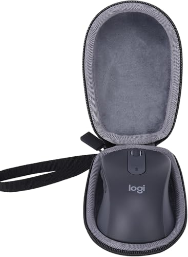 logicool ロジクール Signature M750LGR / M650LGR L ワイヤレスマウス 保護ケース 収納ケース 持ち運び 保護カバー 耐衝撃 保護 キズ防止 収納 キャリングケース 代替品 社外品 (ブラック)