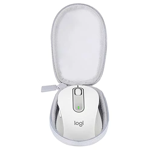 ロジクール Signature M750LOW / M650LOW L ワイヤレスマウス 保護ケース 収納ケース 持ち運び 保護カバー 耐衝撃 保護 キズ防止 収納 キャリングケース 代替品 社外品 (グレー)