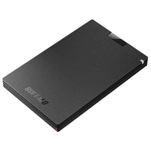 バッファロー USB 1TB｜バッファロー SSD-PGC1.0U3-BC (ブラック