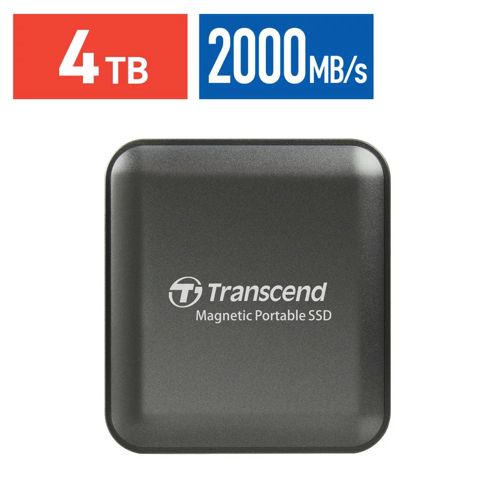 Transcend USB 4TB｜Transcend TS4TESD420C MagSafe対応 ESD420 20Gbps Type-C アイロングレー