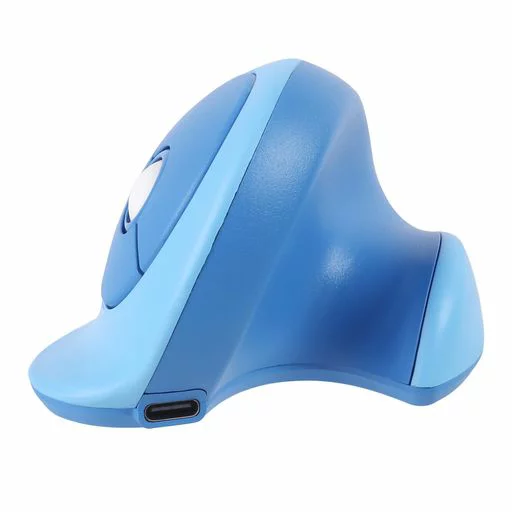マウス エルゴノミクスマウス小手SサイズBluetooth&2.4GHz接続ワイヤレス小型静音縦型右手用女性向け可愛い無線光学式3ボタンType-C充電式高精度手が疲れないMac/Windows/IOS/PCに対応(青)