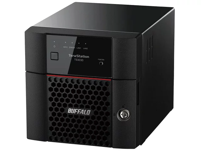 バッファロー 法人向けNAS 2ベイデスクトップ(6TB) TeraStation TS3230DNシリーズ ブラック TS3230DN0602 [TS3230DN0602]