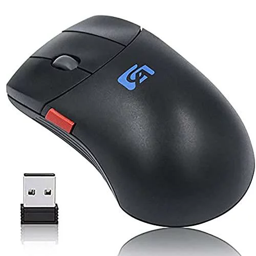 億騰 ワイヤレスマウス 無線マウス 5ボタン コンパクト USB充電式 小型 静音 2.4GHz 800/1200/1600DPI 高精度 持ち運び便利 マクロ定義ボタン 3DCG CAD CAMに最適 (ブラック)
