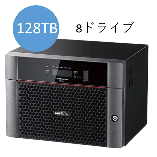 バッファロー TS5820DN12808 TeraStation TS5820DNシリーズ 8ドライブNAS 128TB