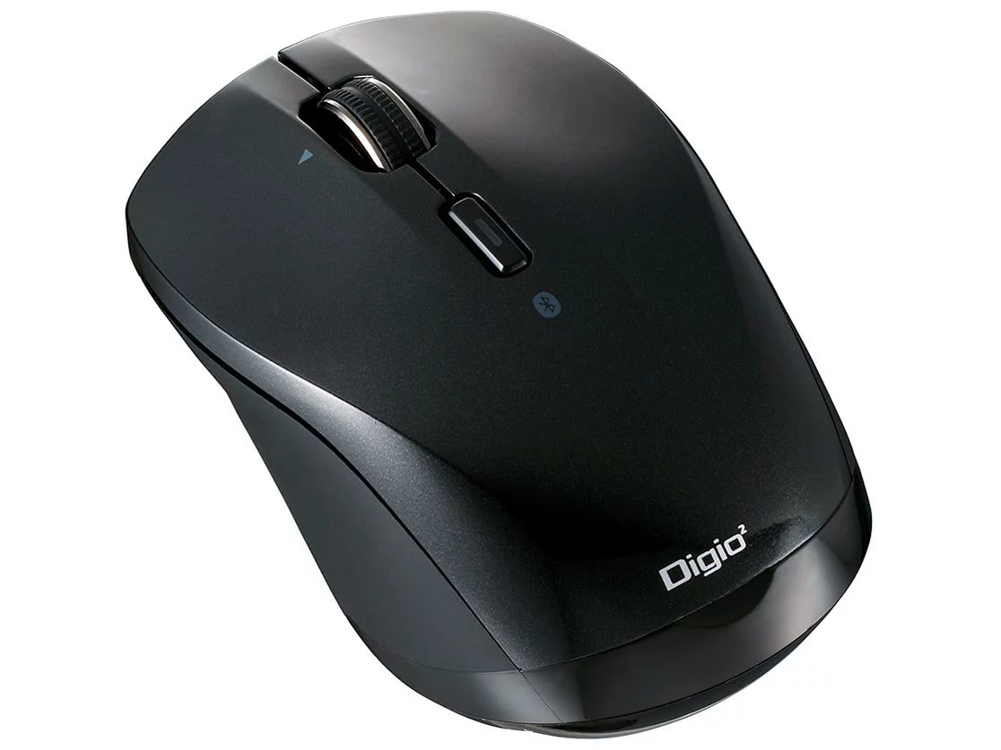 ナカバヤシ スタンド アクセサリー 部品 マウス パット WEB LAN ルーター パソコン スマートフォン スマホ デジタル関連 | Digio デジオ 高速スクロールホイール搭載「神速」シリーズ 小型Bluetooth静音3ボタンBlueLEDマウス ブラック MUS-BKT163BK