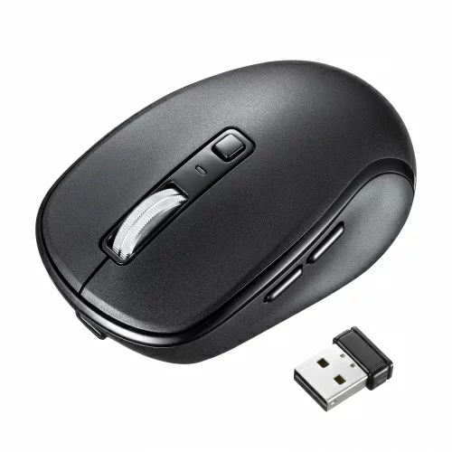 サンワサプライ 2025 クリスマス スマホ pc 機器 パーツ ケース スタンド アクセサリー 部品 マウス パット WEB LAN ルーター デジタル関連 | サンワサプライ 静音ワイヤレスブルーLEDマウス 充電式 5ボタン MA-WBS520BK