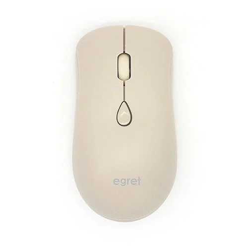 egret Bluetooth＆2.4G、充電式静音ワイヤレスマウス、2台PC対応、3段DPI、かわいい、おしゃれ、ベージュ、軽量、 EGRET SweetiE (ミルクティー） EM23-S2