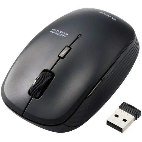エレコム 【10個セット】 エレコム M-BL21DBKBK BlueLEDマウス 無線 5ボタン 抗菌 ブラック