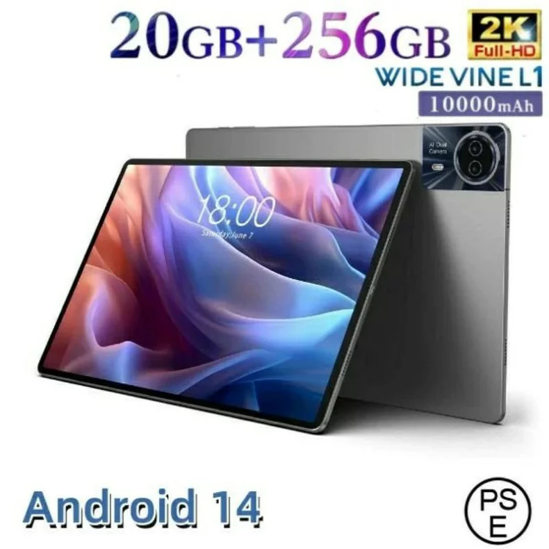 アンドロイド タブレット 13インチ 本体 8コア 大画面 256GB 20GBRAM 高性能 タブレットpc アンドロイド simフリー Android14 8コア wi-fi 4GLTE
