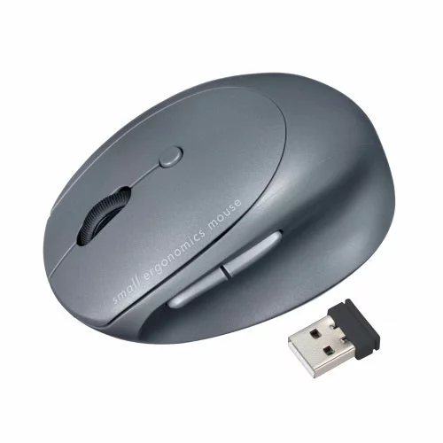 マウス PC パソコン スマホ アクセサリー 便利 グッズ 手首を楽にする小さな手にもピッタリな小型エルゴ FREERO ブラック 人間工学形状で 手首への負担が少ないエルゴノミクスデザインのBluetooth+ワイヤレスのコンボマウスです