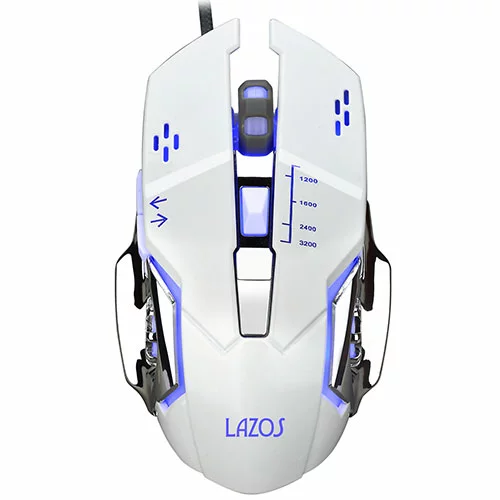 リーダーメディアテクノ 【10個セット】 有線ゲーミングマウス 6ボタン ホワイト 取り寄せ商品