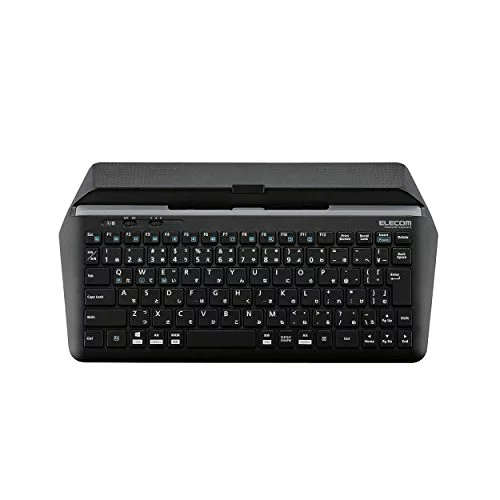 キーボード エレコム キーボード Bluetooth マルチデバイス (Windows、Mac、iOS、Android対応) スタンド付 ブラック 送料無料