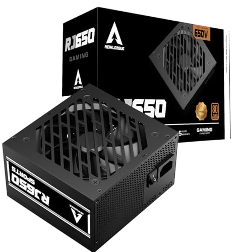 NEWLEAGUE RJ GAMING シリーズ 電源ユニット, 650W, 80PLUS BRONZE認証, 直付けモデル【5年保証】 (ブラック, 650W) RJ650