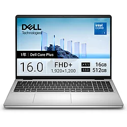 Dell (デル) ノートパソコン Dell 16(DC16250 ) プラチナシルバー ND56-GNSC [