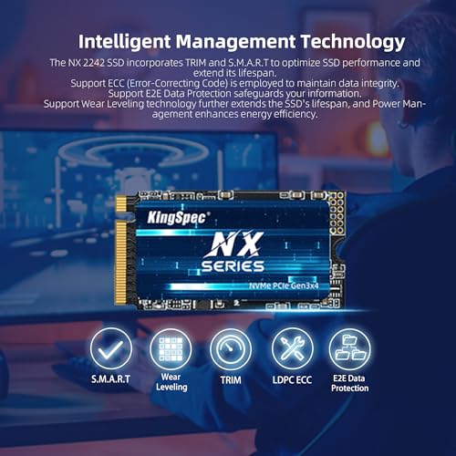 KingSpec M.2 2242 NVMe 1TB｜KingSpec B0F9F9S66B KSSD1TB2242