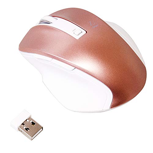 ナカバヤシ Digio2 究極のカタチ 2.4GHワイヤレスマウス 5ボタン Blue LED Sサイズ ピンク Z7501