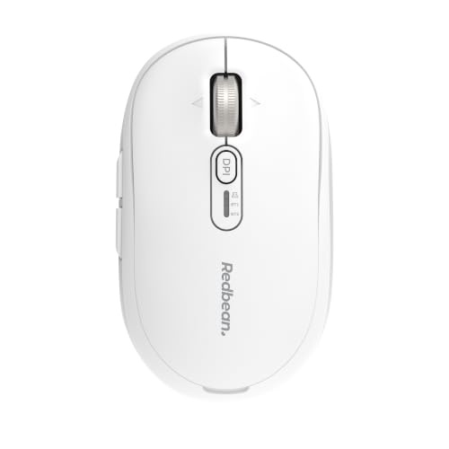 REDBEAN A39R ホワイト クォンタムスクロール エルゴノミクス ワイヤレスマウス Bluetooth 2.4GHz無線 両対応 静音マウス 急速充電式 高精度DPI 5ボタン 人間工学 手首の疲労軽減 マルチペアリング 縦型 バーティカルマウス Windows Mac iPad 省電力 高耐久 パソコン PC mouse A39R-WT