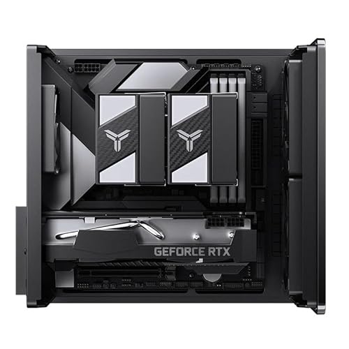 JONSBO V12 双曲面ガラスデザイン M-ATX (ブラック) N10