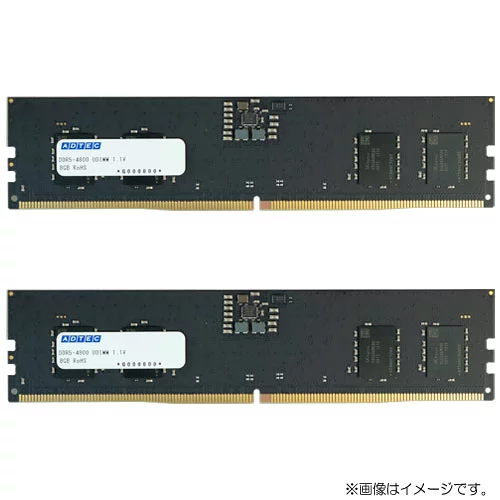 アドテック 【アドテック ダイレクト限定】 DDR5-4800 UDIMM 32GB 2枚組 6年保証 デスクトップ 4800MHz PC5-38400 288Pin UDIMM JEDEC準拠 増設 交換 メモリー ゲーミング クリエイター 動画編集 画像処理 CAD レンダリング 高速化 データ転送 PMIC搭載 省電力 日本ブランド ADS4800D-32GW -EC
