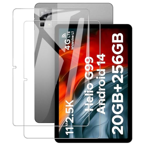 NIUQCTIAN 【NIUQCTIAN】For DOOGEE T35 用のガラスフィルム 11インチ 液晶保護フィルム 9H硬度 自動吸着 気泡防止 高度透明 指紋防止 撥水撥油 飛散防止処理 高透過率 保護フィルム DOOGEE T35対応【2枚セット】