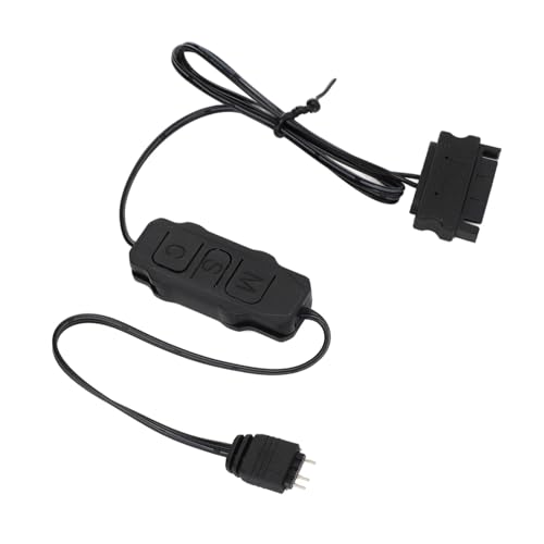 Sorandy ARGB コントローラ シンプルなボタン ARGB ライトストライプの実用的な機能 5V 3pin 製品用の空冷ラジエーター (黒) Sopwdg2q1au6-12