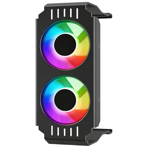 CPU 空冷クーラー,静音 デュアル 120mm ファン ラジエーター 小型 | 調整可能 ARGB ライト PC クーラー - 家庭用 コンピューター 室内 ゲームルーム 向け 熱放散冷却 KHDGQNJ7SDLILDPL7SQ