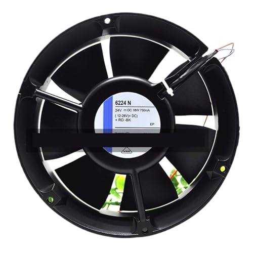 JDALKGGHI DC24V 冷却ファン TYP6224N/9 6224N/12 6224N/17HTR 6224N/17HT 6224/41W 6224N/12HT(6224N 9)